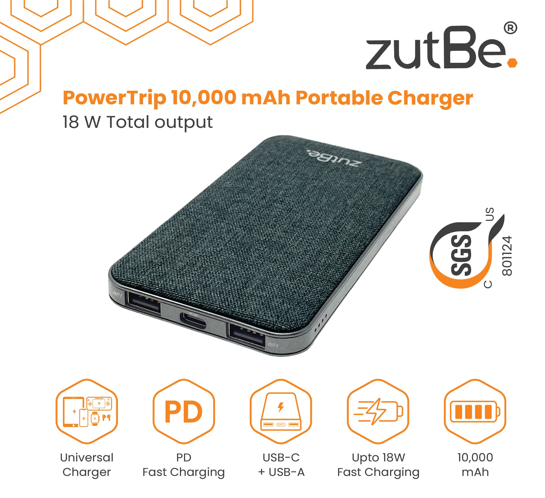 PowerTrip 10000 mAh Portable Charger