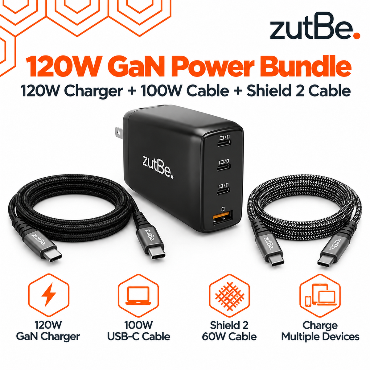 zutBe 120W GaN Power Bundle