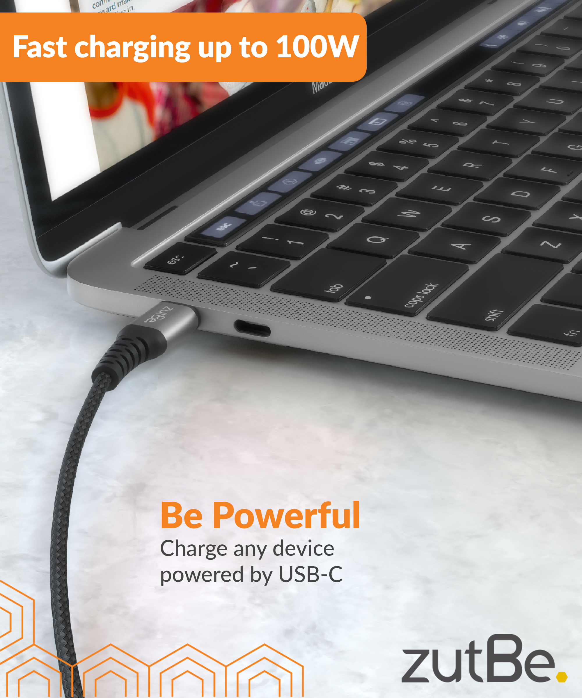 Shield USB-C to USB-C 100W