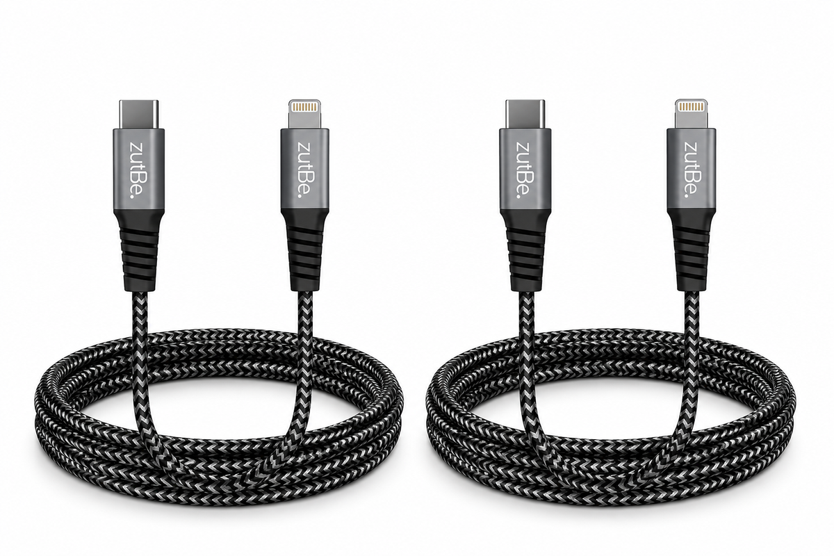 zutBe Shield 2 USB-C to Lightning Cable Twin Pack