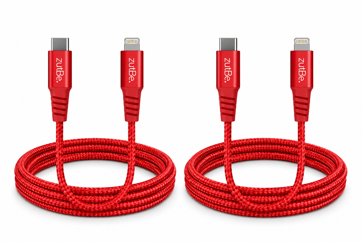 zutBe Shield 2 USB-C to Lightning Cable Twin Pack