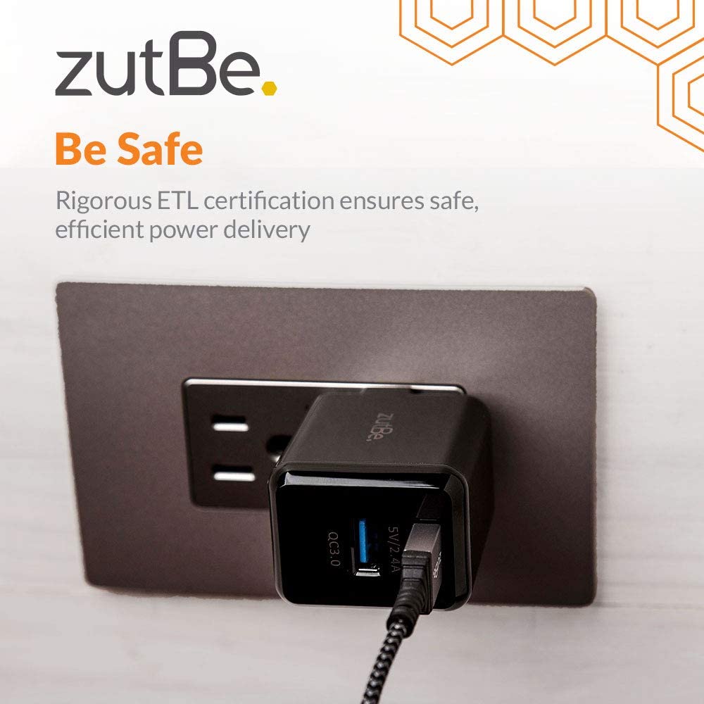 zutBe 30W Dual USB-A Wall Charger